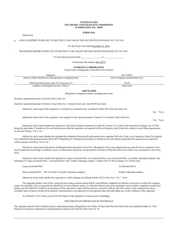 Thumbnail Energous 10-K Annual Report 2016