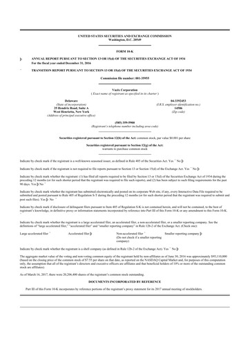 Thumbnail Vuzix
 10-K Annual Report 2016