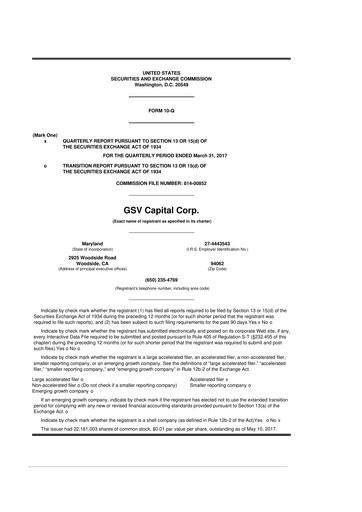 Thumbnail SuRo Capital 10-Q Quarterly Report FY 