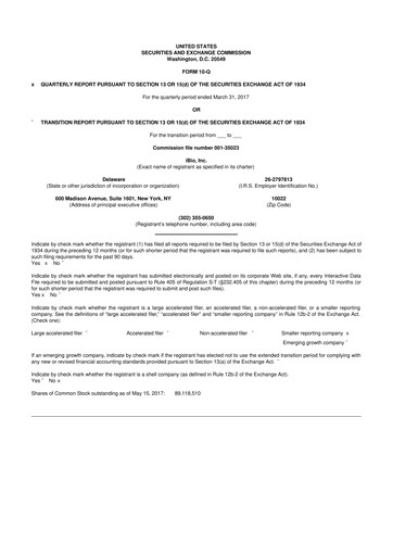 Thumbnail iBio 10-Q Quarterly Report FY 