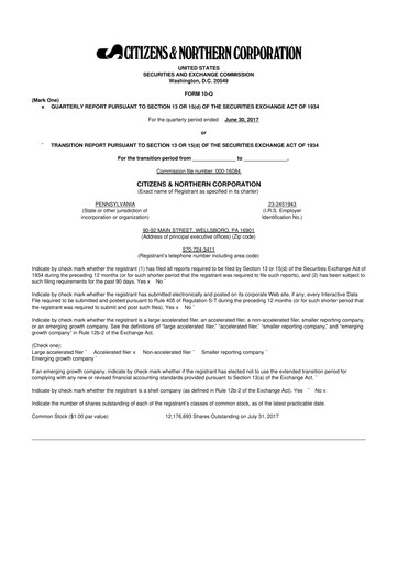 Miniature Citizens & Northern Corp 10-Q Rapport trimestriel 2017 