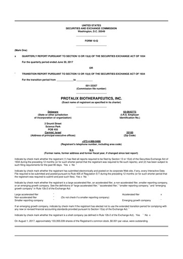 Thumbnail Protalix BioTherapeutics
 10-Q Quarterly Report FY 