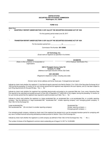 Vorschaubild Vislink Technologies
 10-Q Quartalsbericht 2017 