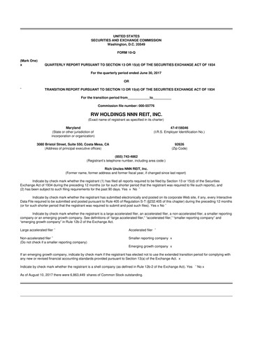 Thumbnail Modiv Industrial 10-Q Quarterly Report FY2017 
