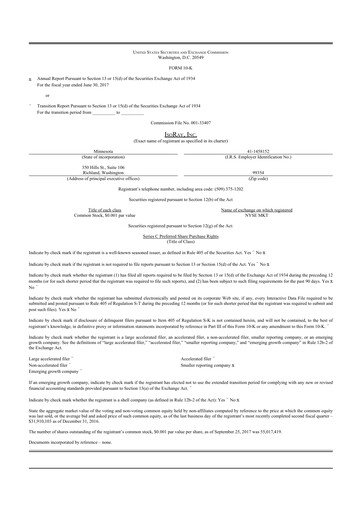 Thumbnail Perspective Therapeutics 10-K Annual Report 2017