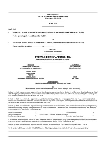 Thumbnail Protalix BioTherapeutics
 10-Q Quarterly Report FY 