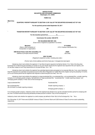 Thumbnail Modiv Industrial 10-Q Quarterly Report FY2017 