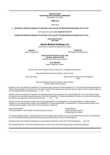 Thumbnail Astrana Health 10-Q Quarterly Report FY2018 