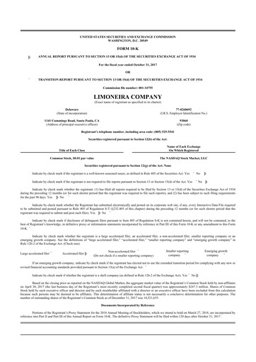 Thumbnail Limoneira
 10-K Annual Report 2017