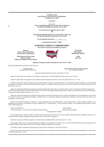 Thumbnail Wabash National
 10-K Annual Report 2017