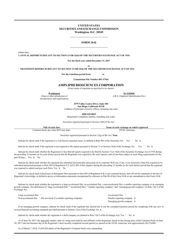 Vorschaubild Armata Pharmaceuticals 10-K Jahresbericht 2017