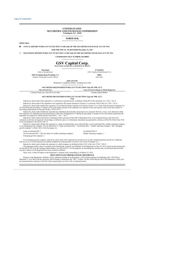 Thumbnail SuRo Capital 10-K Annual Report 