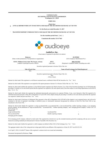 Thumbnail AudioEye 10-K Annual Report 2017