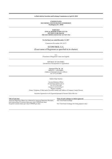 Thumbnail Ecopetrol 20-F Annual Report 