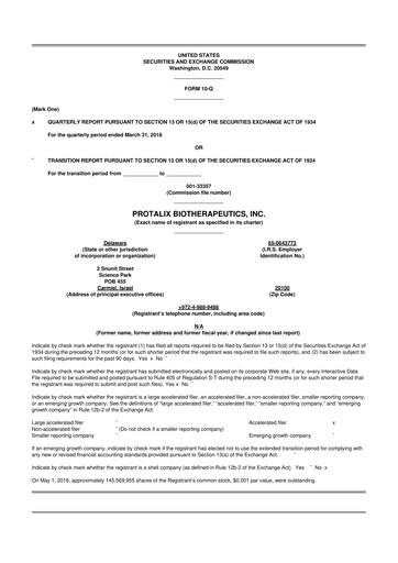 Thumbnail Protalix BioTherapeutics
 10-Q Quarterly Report FY 