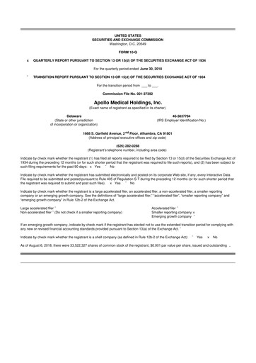 Thumbnail Astrana Health 10-Q Quarterly Report FY2018 