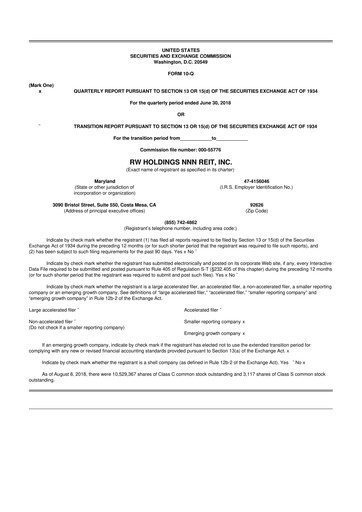 Thumbnail Modiv Industrial 10-Q Quarterly Report FY2018 