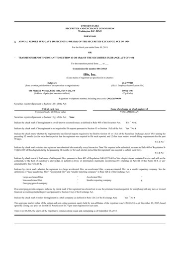 Thumbnail iBio 10-K Annual Report 2018