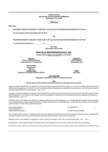 Thumbnail Protalix BioTherapeutics
 10-Q Quarterly Report FY 