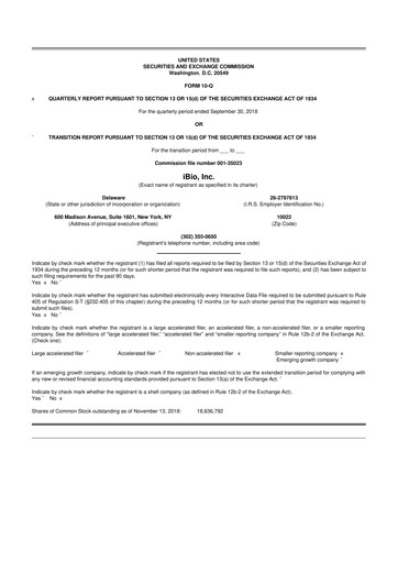 Thumbnail iBio 10-Q Quarterly Report FY 