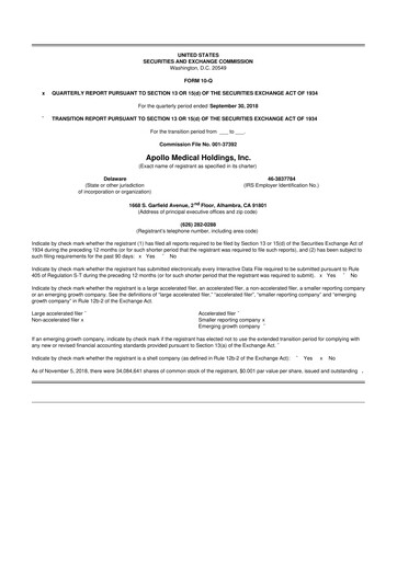 Thumbnail Astrana Health 10-Q Quarterly Report FY2018 