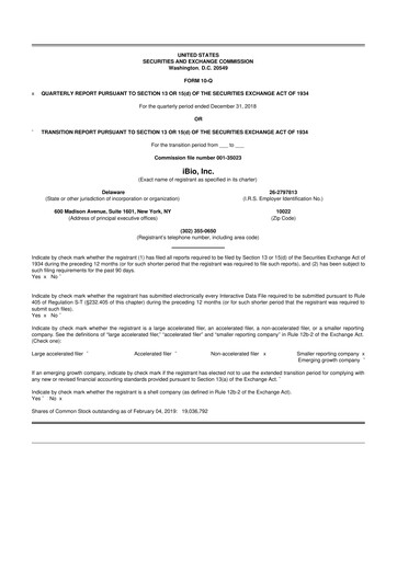 Thumbnail iBio 10-Q Quarterly Report FY 