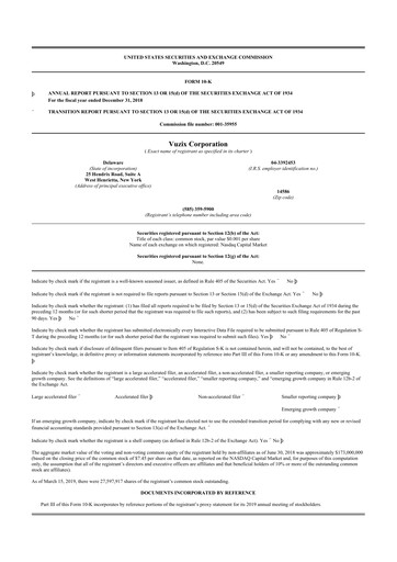 Thumbnail Vuzix
 10-K Annual Report 2018