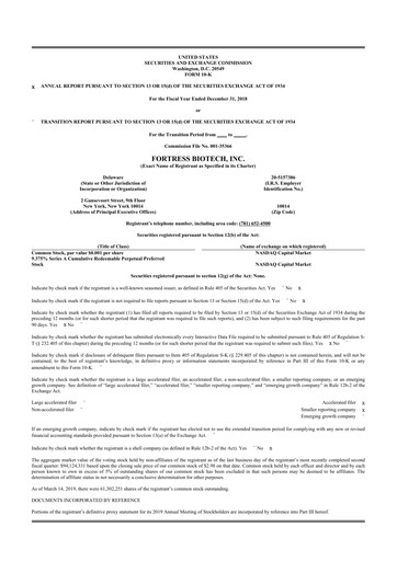 Thumbnail Fortress Biotech
 10-K Annual Report 2018