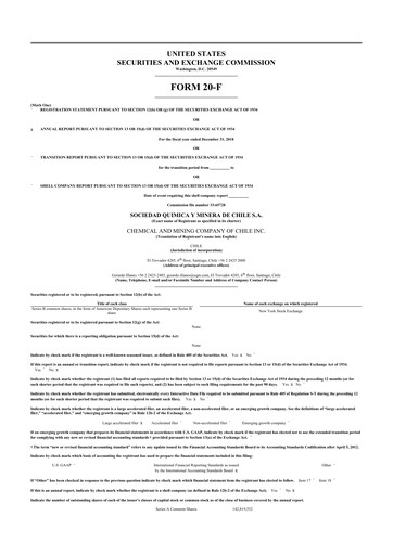 Thumbnail Sociedad Química y Minera 20-F Annual Report 2018