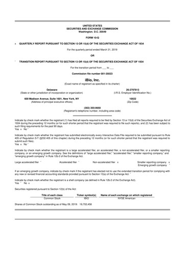 Thumbnail iBio 10-Q Quarterly Report FY 