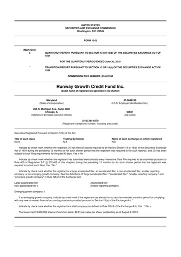 Thumbnail Runway Growth Finance 10-Q Quarterly Report FY 