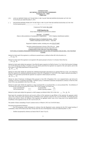 Thumbnail UMH Properties 10-K Annual Report 2011