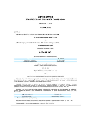 Thumbnail Copart
 10-Q Quarterly Report FY2013 