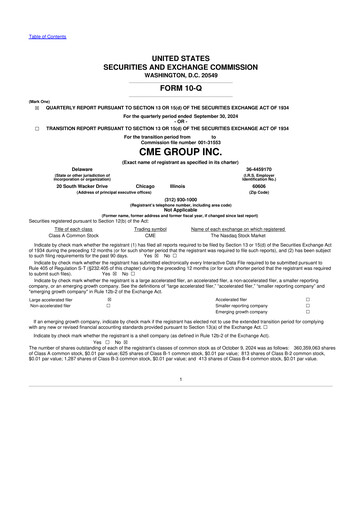 Thumbnail CME Group 10-Q Quarterly Report FY2024 
