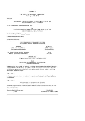 Thumbnail First Horizon Corporation 10-Q Quarterly Report FY 