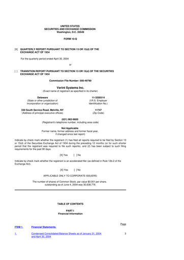 Thumbnail Verint Systems
 10-Q Quarterly Report FY 