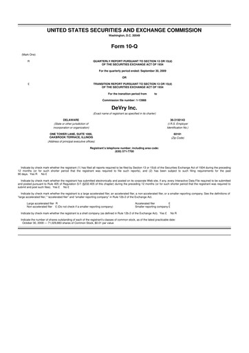 Miniature Adtalem Global Education
 10-Q Rapport trimestriel  