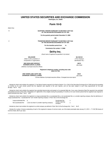 Miniature Adtalem Global Education
 10-Q Rapport trimestriel  