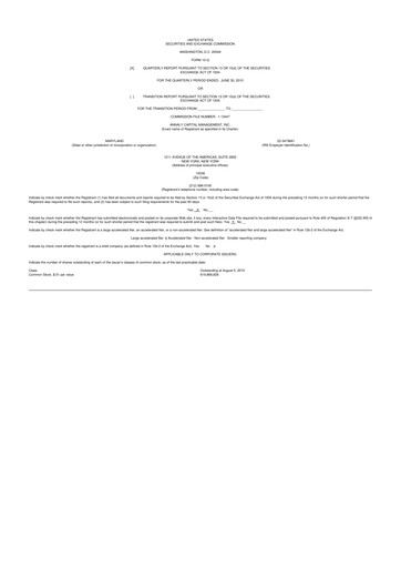 Thumbnail Annaly Capital Management
 10-Q Quarterly Report FY2010 
