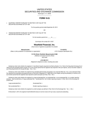 Thumbnail Western New England Bancorp 10-Q Quarterly Report FY2013 