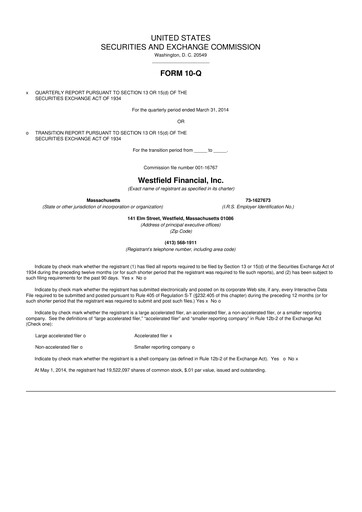 Thumbnail Western New England Bancorp 10-Q Quarterly Report FY2014 