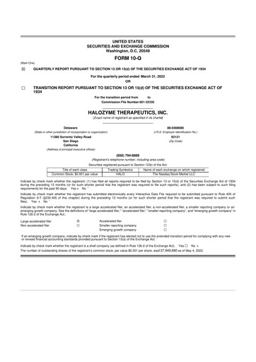 Thumbnail Halozyme Therapeutics 10-Q Quarterly Report FY2022 