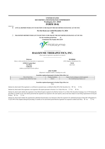 Thumbnail Halozyme Therapeutics 10-K Annual Report 2024