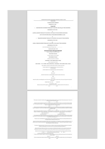 Thumbnail Deutsche Bank 20-F Annual Report 2024