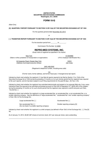 Thumbnail KORU Medical Systems 10-Q Quarterly Report FY2014 