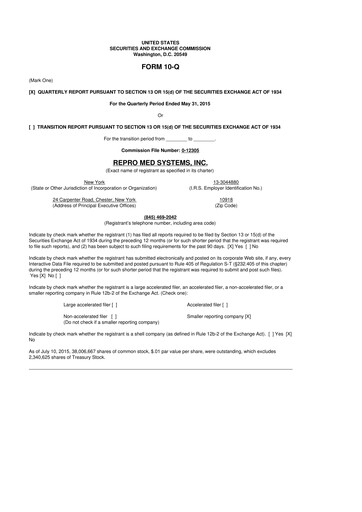 Thumbnail KORU Medical Systems 10-Q Quarterly Report FY2016 