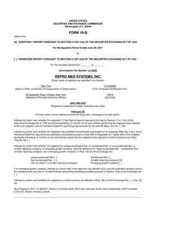 Thumbnail KORU Medical Systems 10-Q Quarterly Report FY2017 