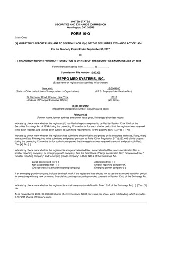 Thumbnail KORU Medical Systems 10-Q Quarterly Report FY2017 