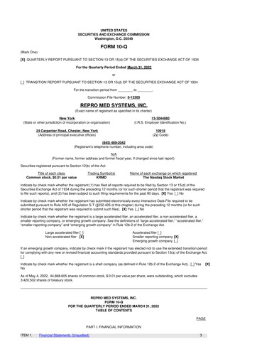 Thumbnail KORU Medical Systems 10-Q Quarterly Report FY2022 