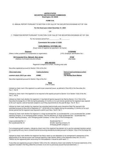 Thumbnail KORU Medical Systems 10-K Annual Report 2025